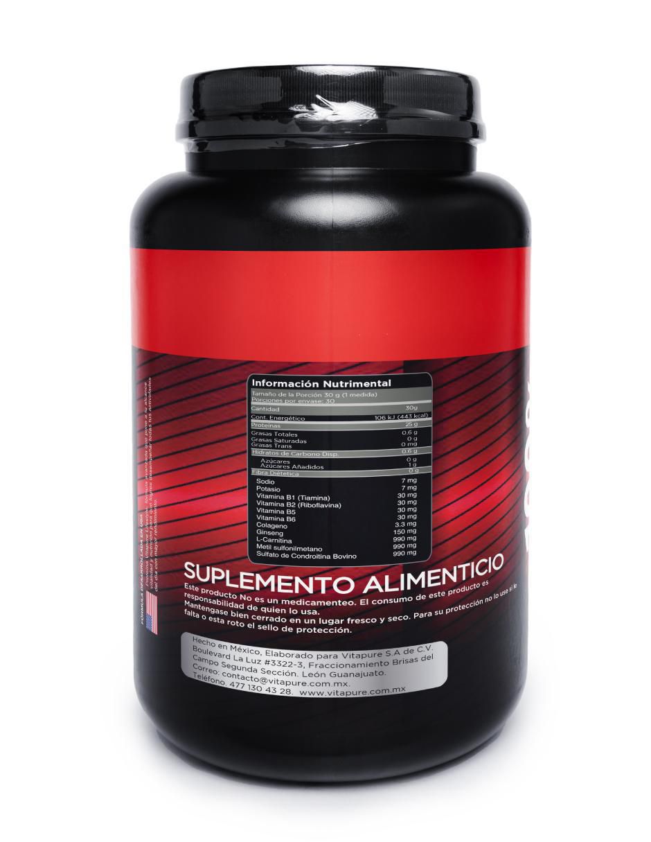 Whey Runner con proteína whey isolate y vitaminas sabor vainilla de 907 g 4