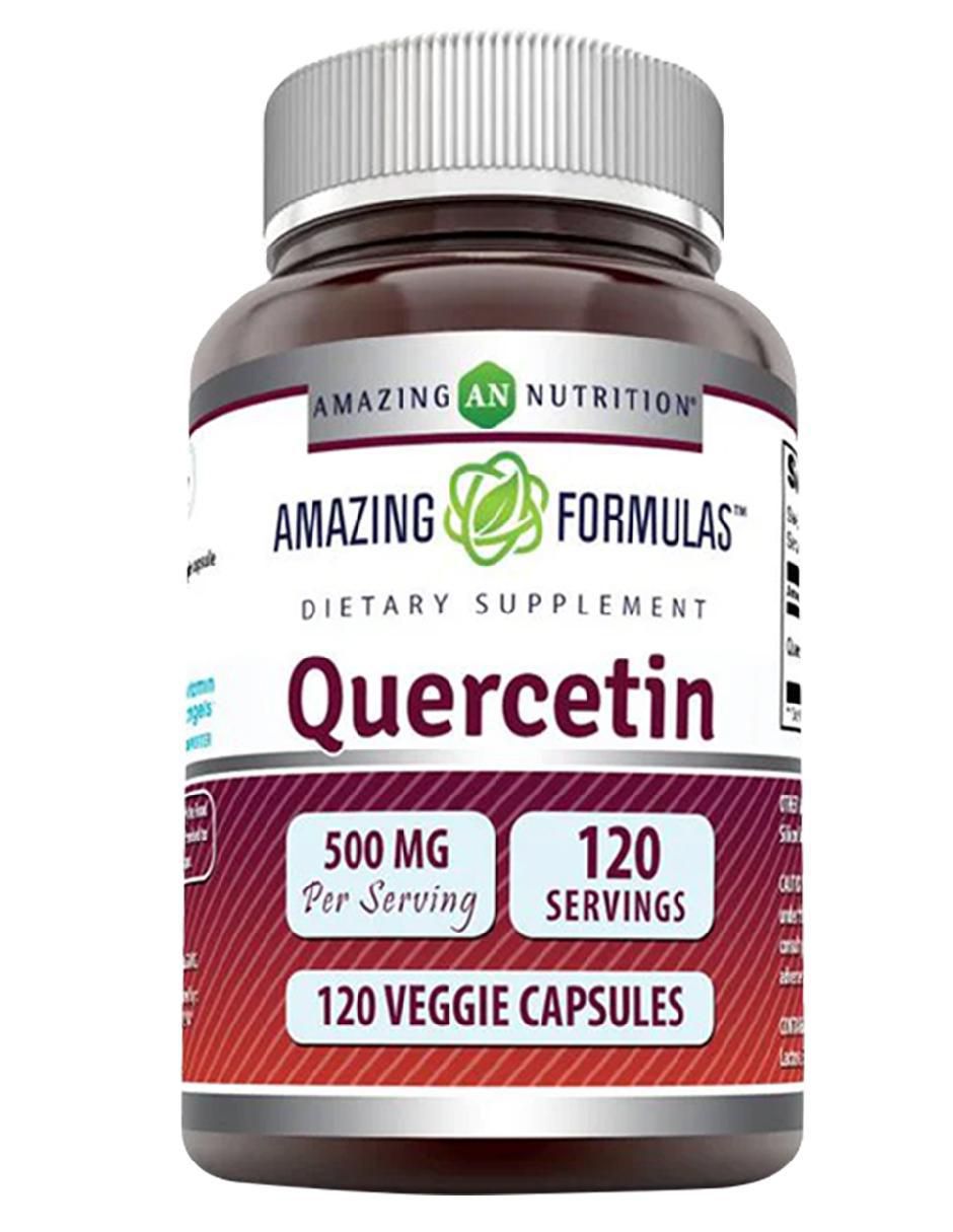 Quercetin 500 mg con quercetina sabor natural de 120 cápsulas