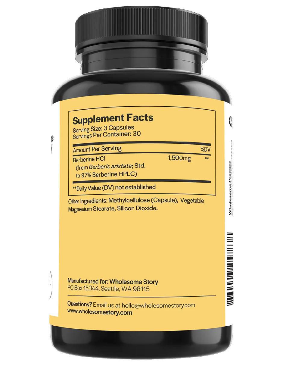 Berberine con berberina sabor natural de 90 cápsulas 2