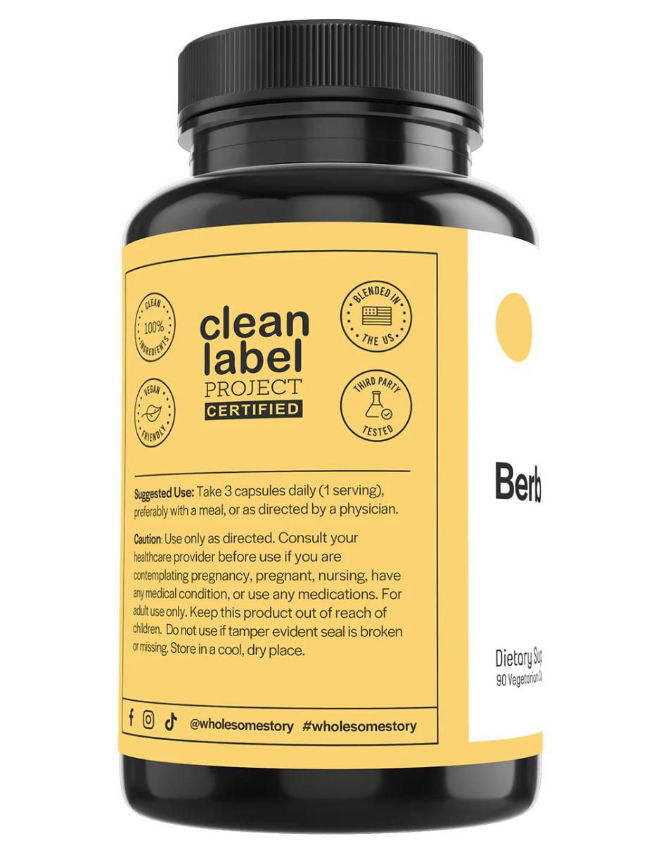 Berberine con berberina sabor natural de 90 cápsulas 3