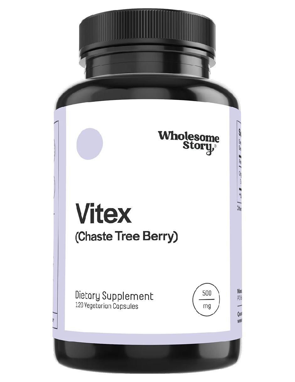 Vitex con baya del árbol casto sabor natural de 120 cápsulas Vitex con baya del árbol casto sabor natural de 120 cápsulas