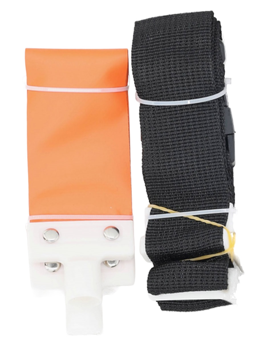 CINTURÓN TOCHO BANDERA X10 PV, NARANJA