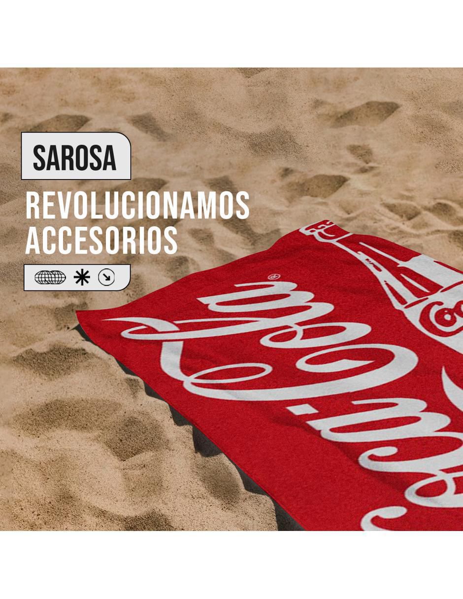 Toalla de playa sarosa coca cola coca-cola "de" microfibra