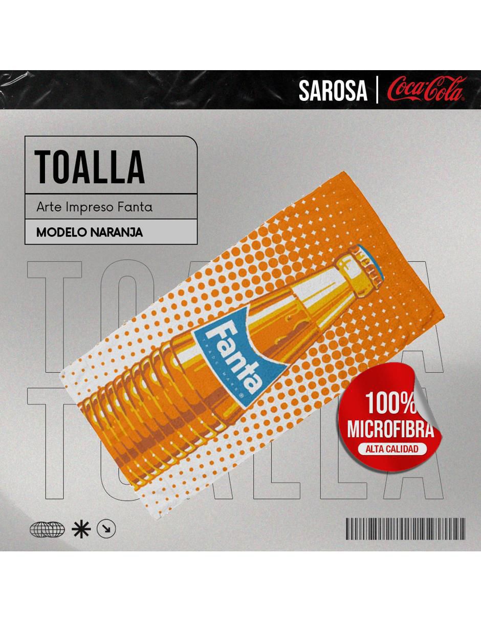 Toalla de playa Fanta Naranja de microfibra 2
