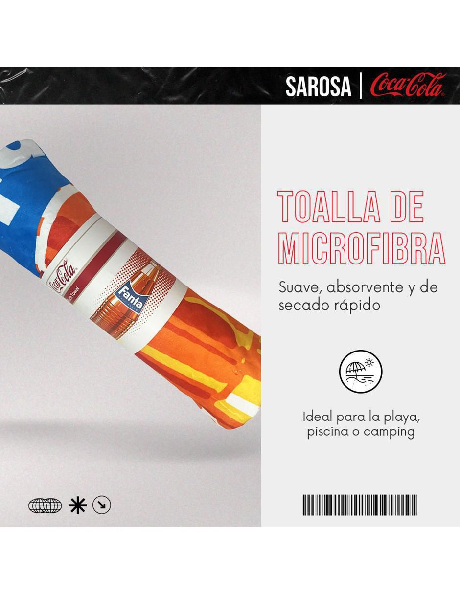 Toalla de playa Fanta Naranja de microfibra 3