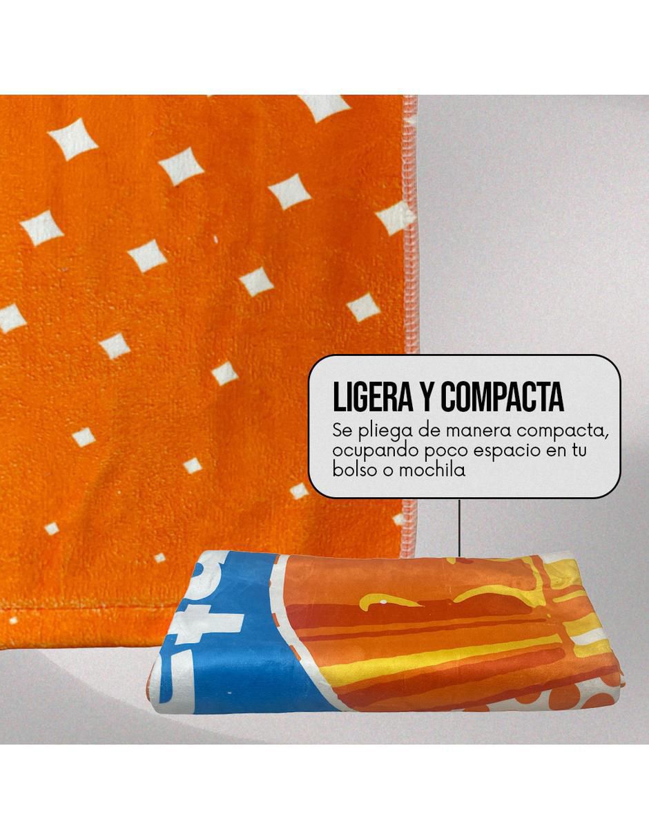 Toalla de playa Fanta Naranja de microfibra 5
