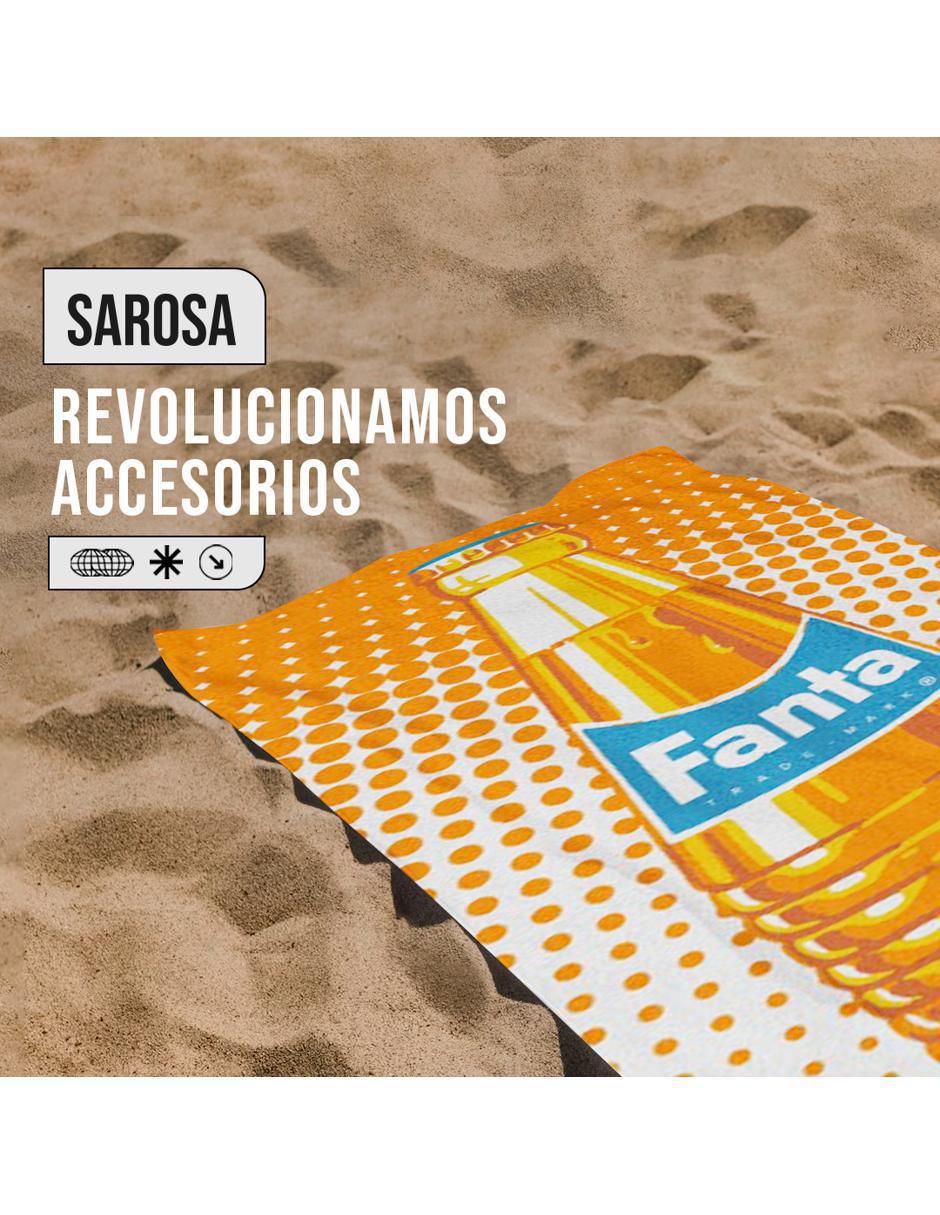 Toalla de playa Fanta Naranja de microfibra 6