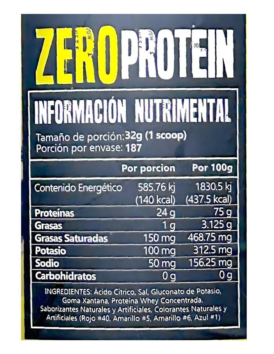 Zero Protein con aminoacidos 43 Supplements sabor pay de mora de 6 kg 2