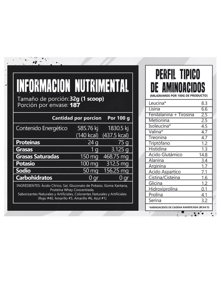 Zero Proteina Con Aminoacidos 43 Supplements sabor galleta de 6 kg 2