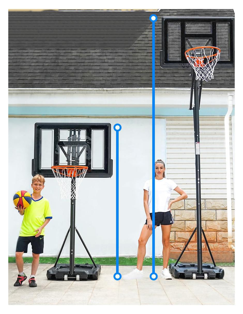 Canasta de basketball Con soporte de impacto 3