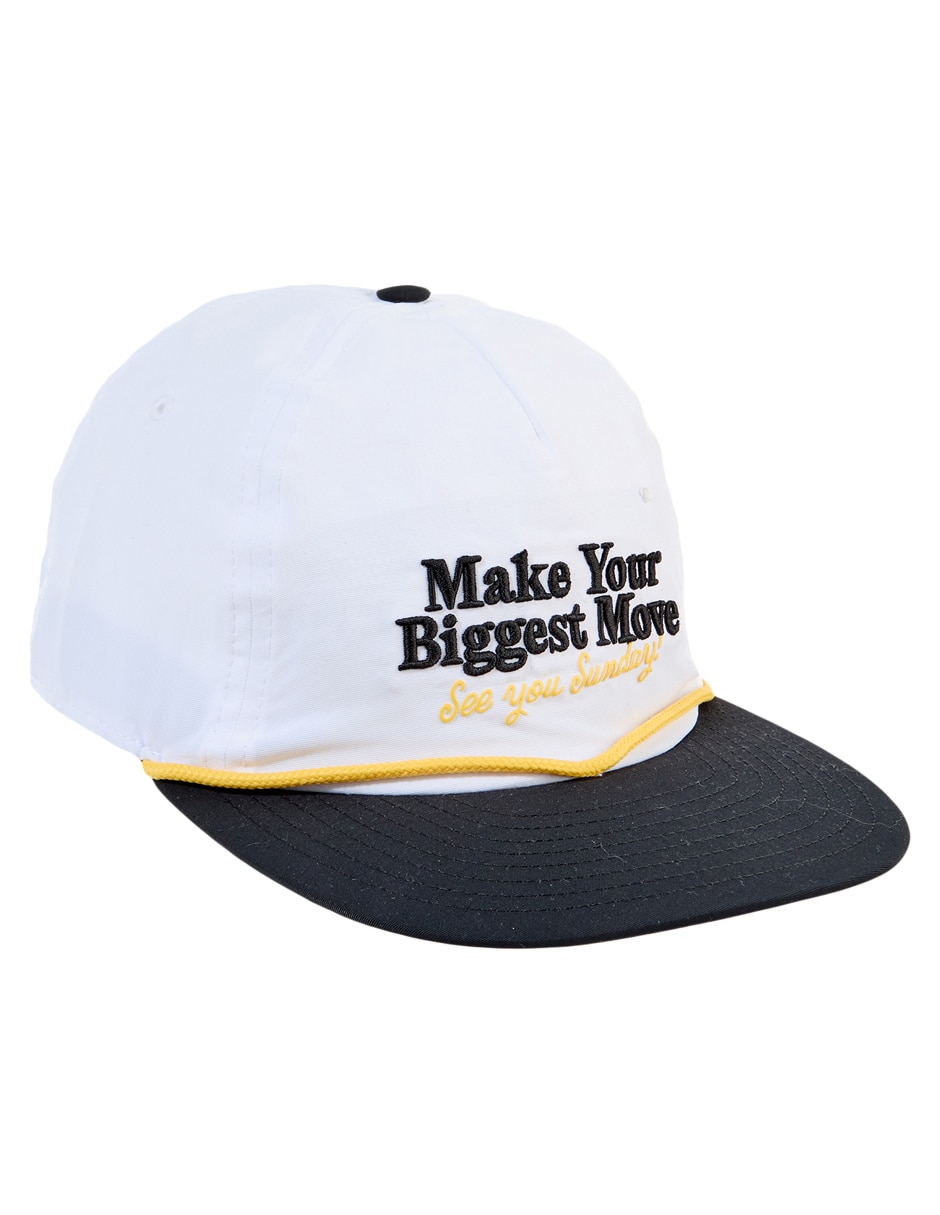 Gorra con visera plana snapback para golf para hombre