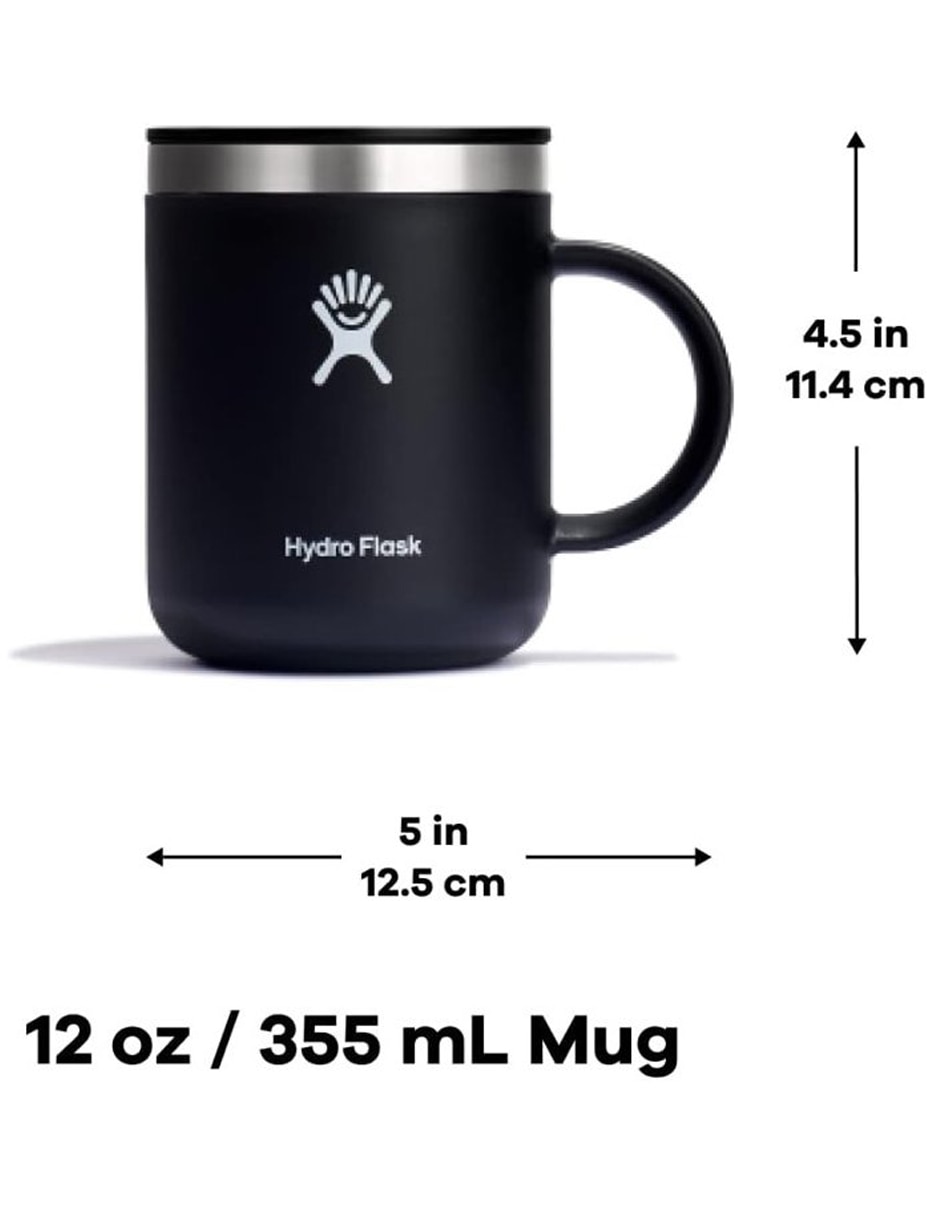 TAZA TÉRMICA HYDROFLASK, 354 ML, NEGRO