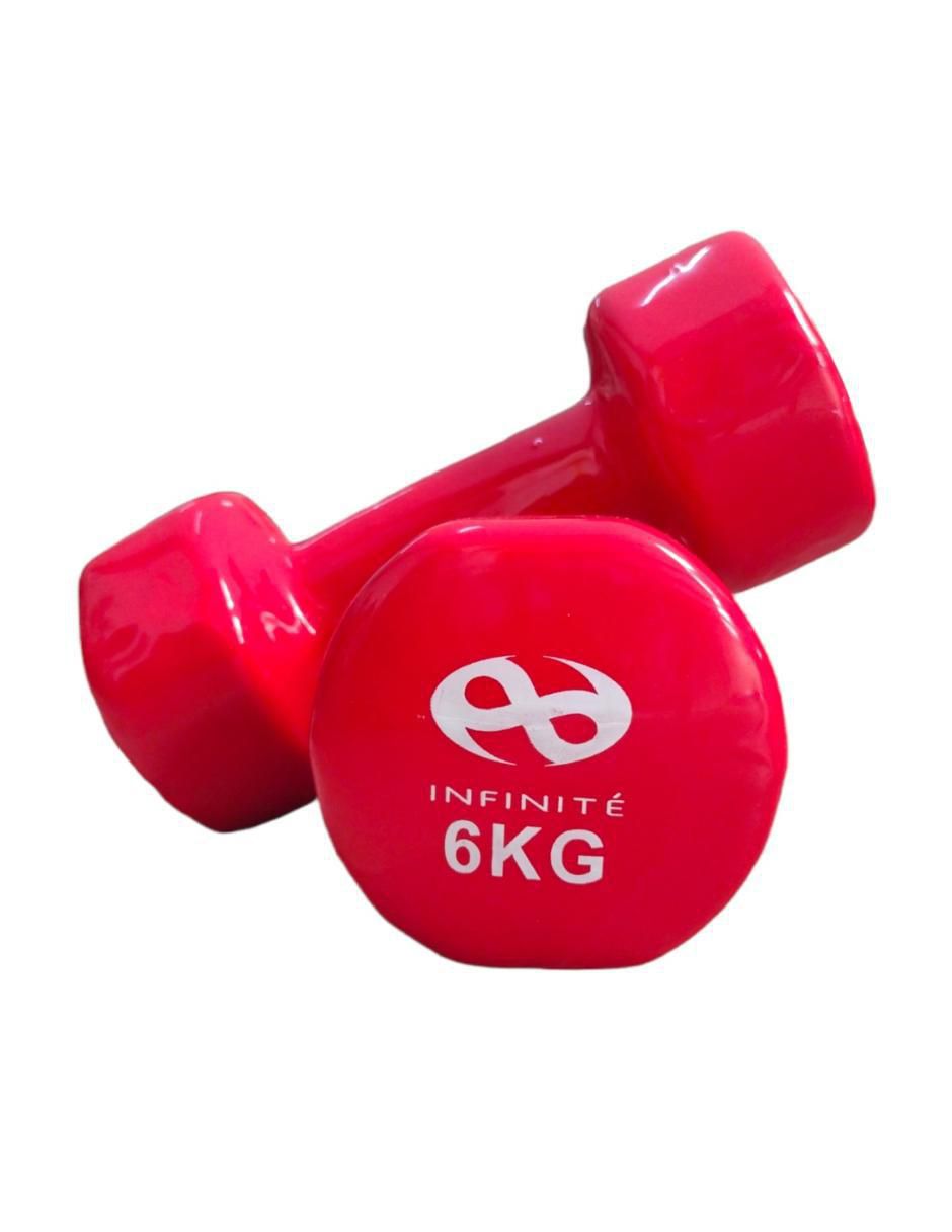 Set mancuernas de peso fijo 6 kg 2 piezas