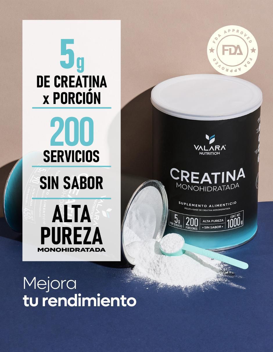 Creatina Monohidratada Alta Pureza Suplemento Deportivo en Polvo Sin Azucar de 1 kg 5