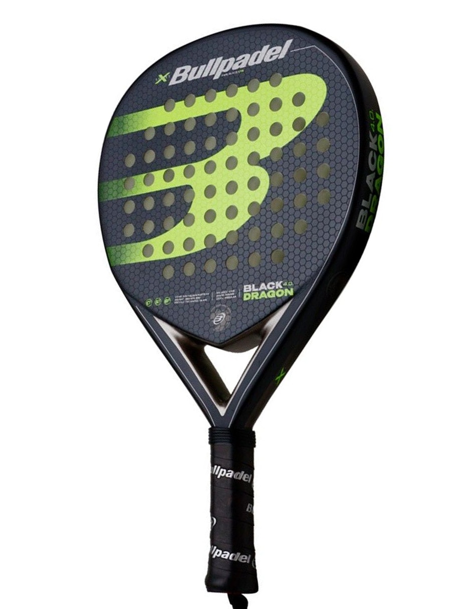 Pala de pádel bullpadel black dragon 4.0/ negro y verde