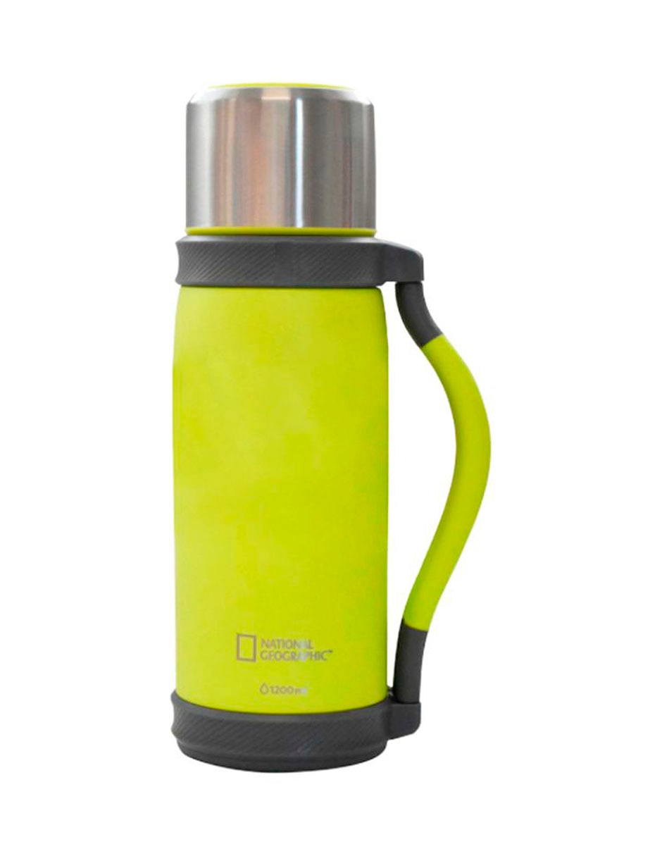 Termo de acero inoxidable con tapa rosca 1.2 L