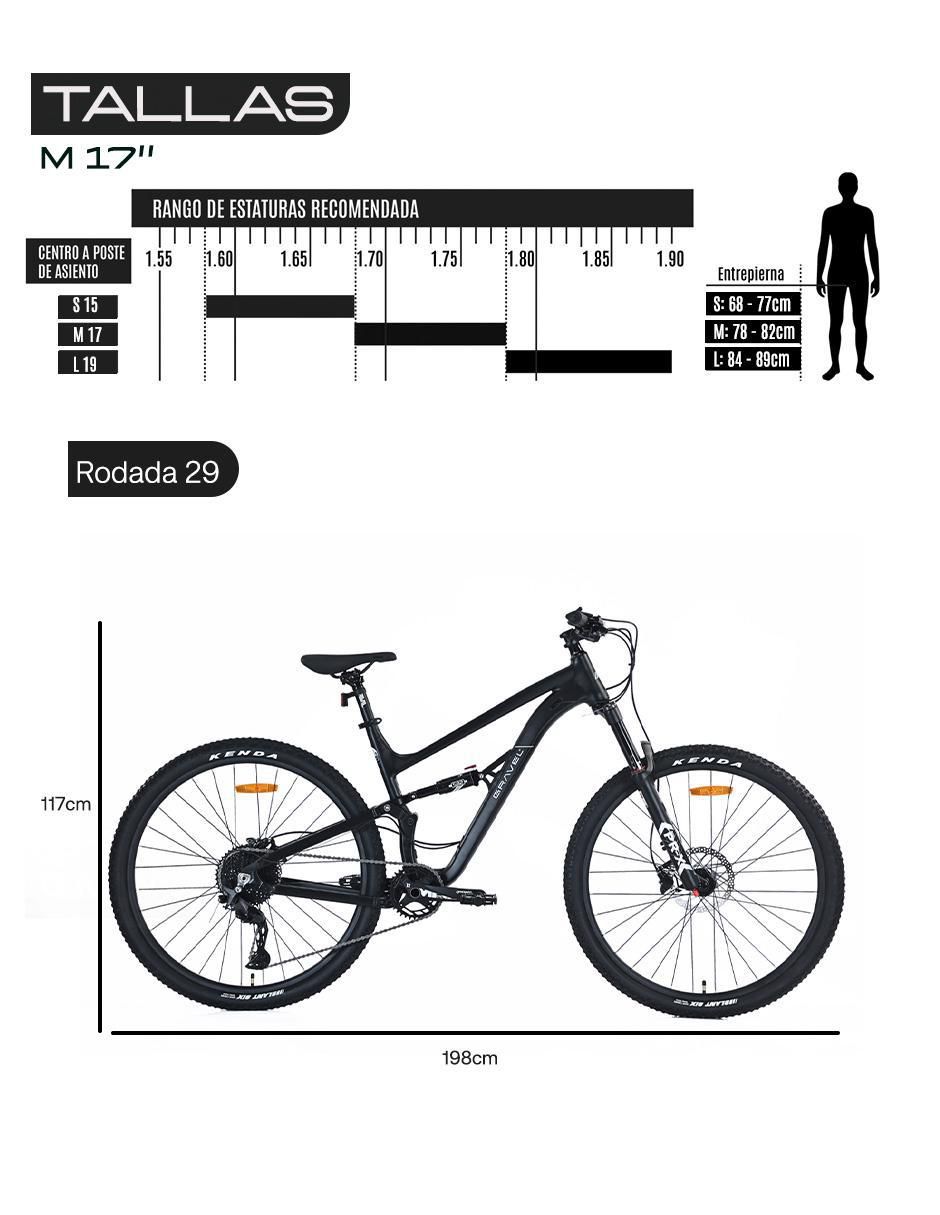 Bicicleta de montaña rodada 29 unisex 9