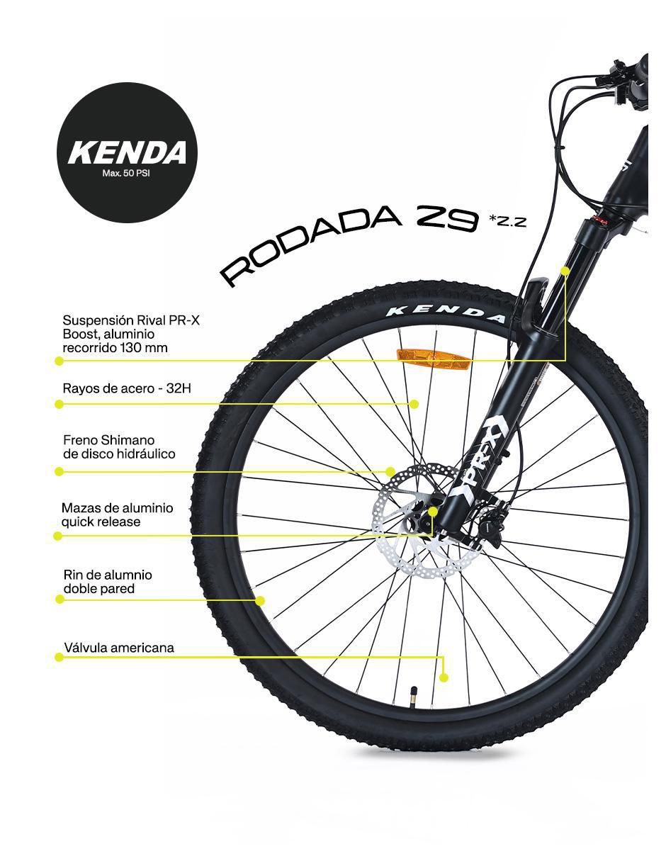 Bicicleta de montaña rodada 29 unisex 3