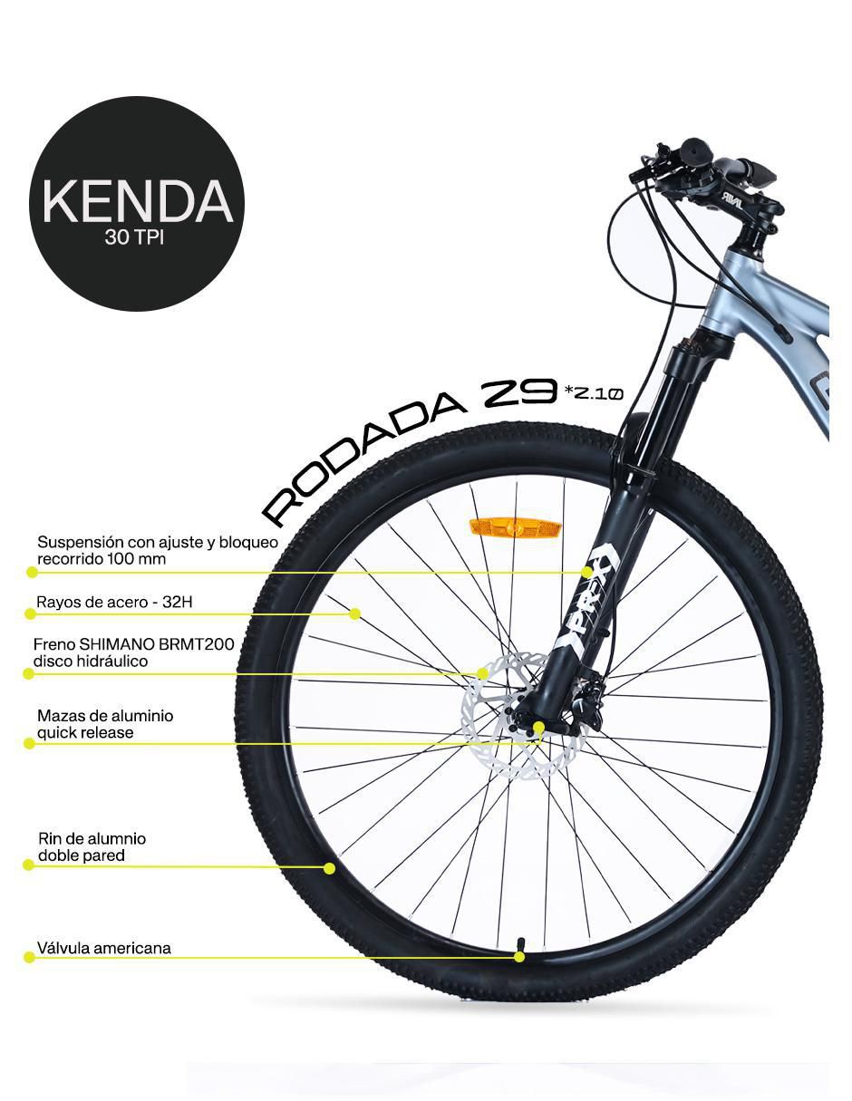 Bicicleta de montaña rodada 29 unisex 3