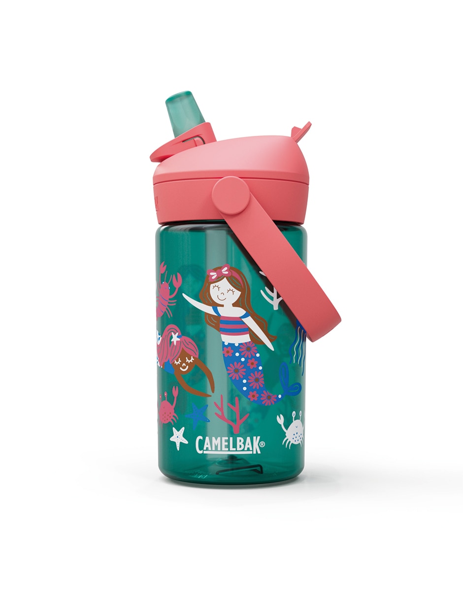 Botella de agua de tritán con tapa flip top