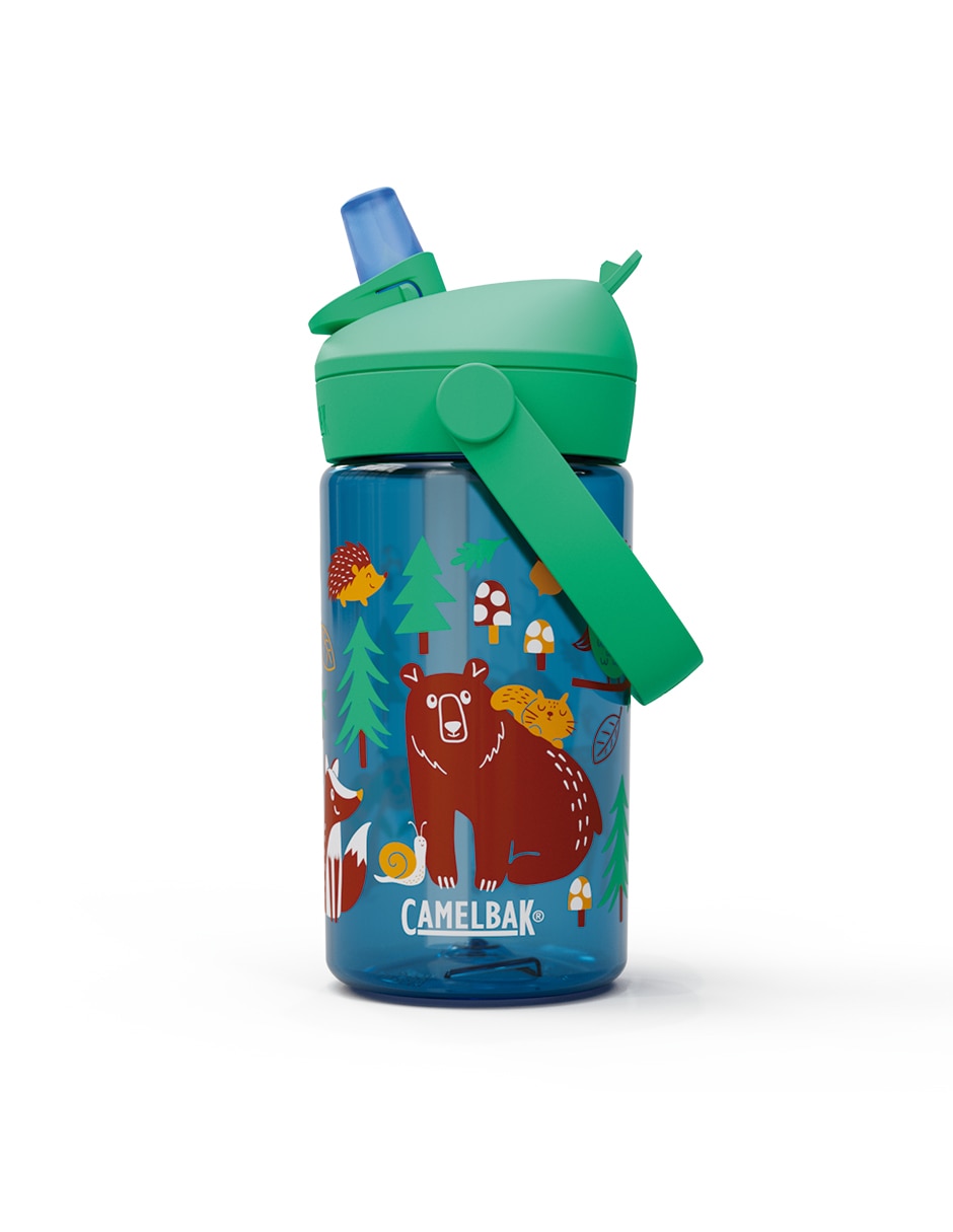 Botella de agua de tritán Thrive Flip Straw Kids con tapa flip top 350 ml