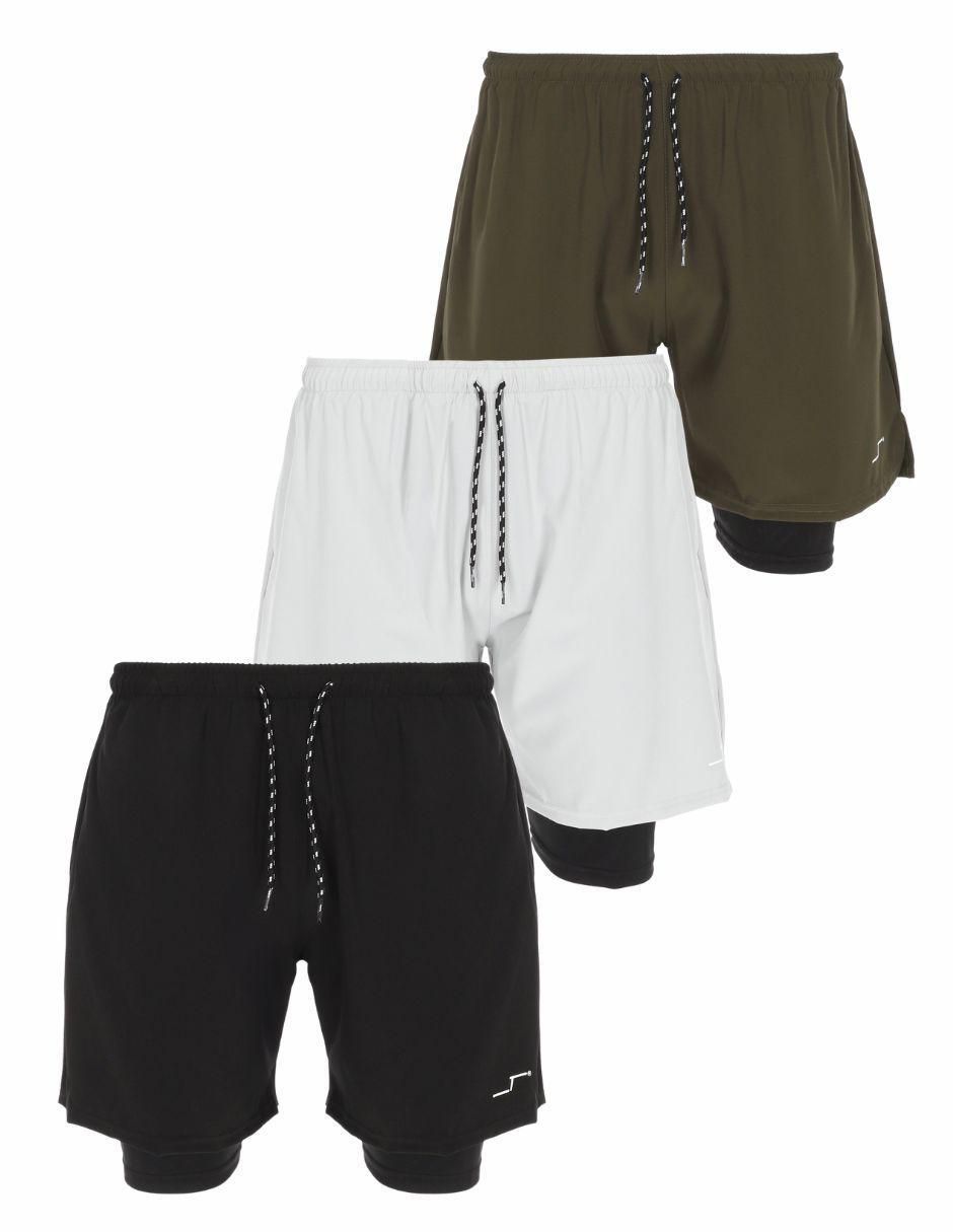 Set short con bolsillos para entrenamiento hombre