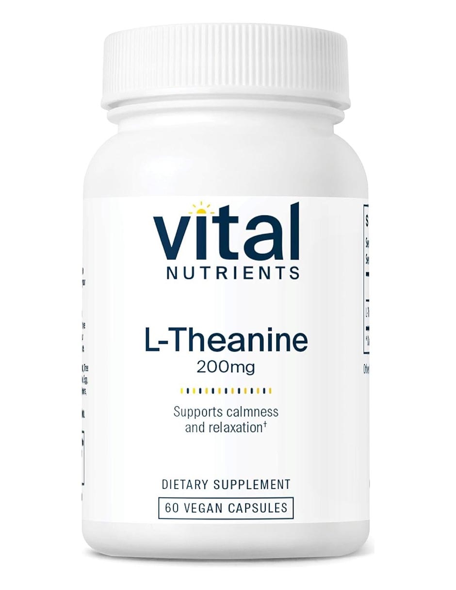 Suplemento alimenticio con l-teanina de 60 cápsulas Suplemento alimenticio con l-teanina de 60 cápsulas