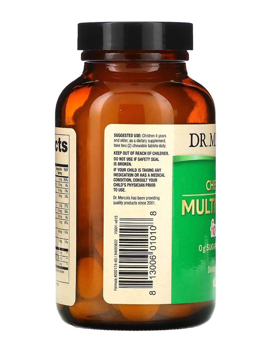 Chewable Multivitamin For Kids de 60 tabletas 2