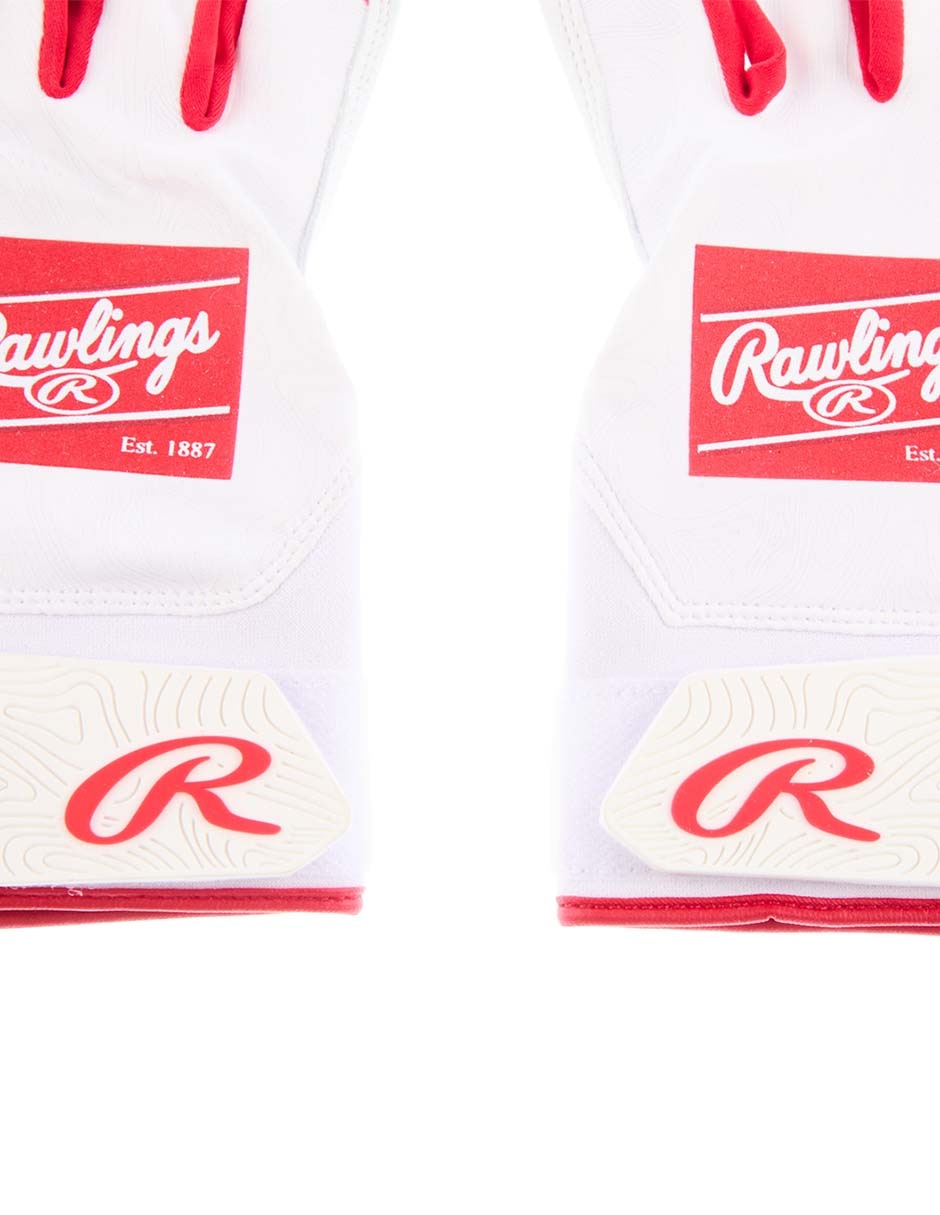 GUANTELETAS RAWLINGS PIEL, XG, ROJO