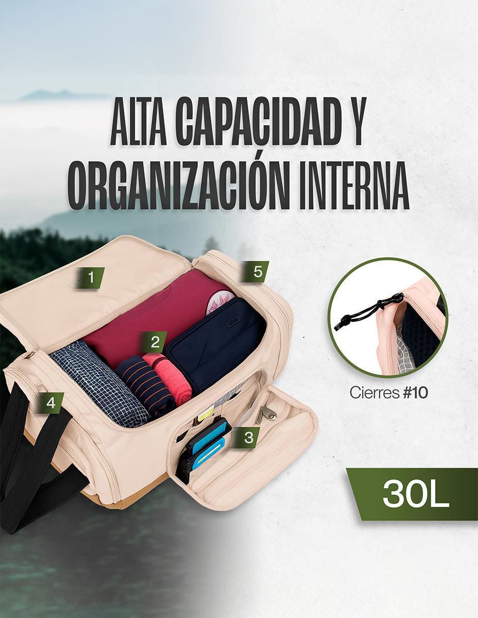 Maleta de mano Peregrino 30L Pink/Camel 3