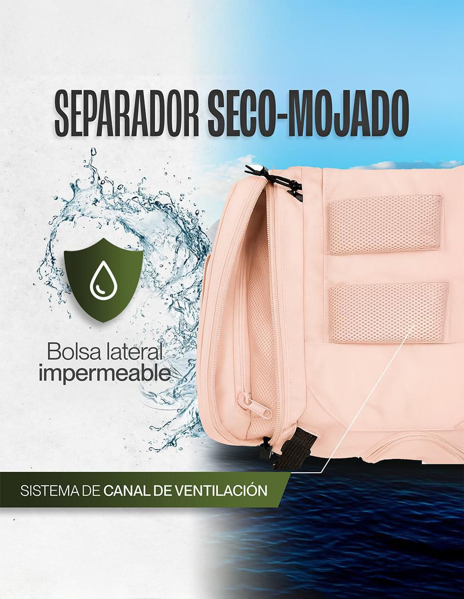 Maleta de mano Peregrino 30L Pink/Camel 4