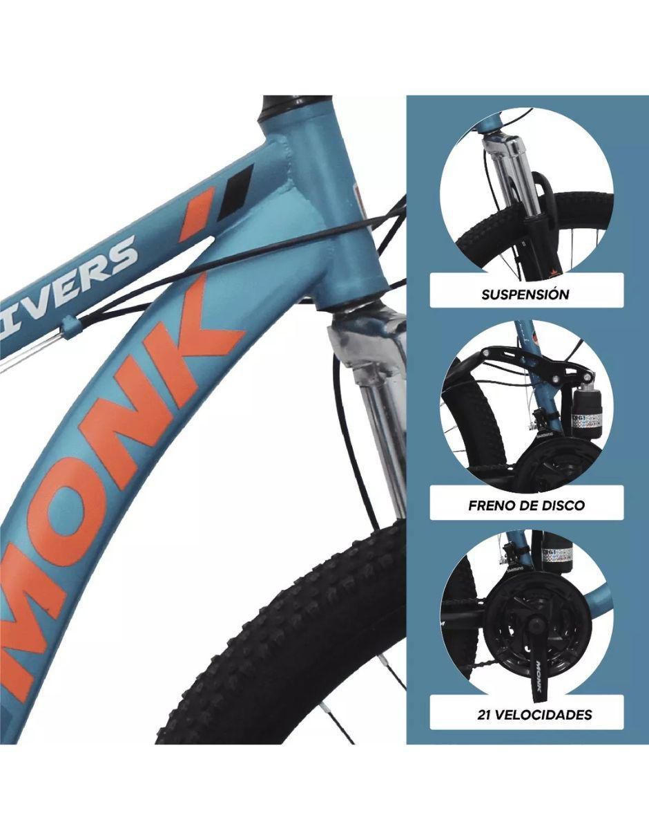 Bicicleta de montaña rodada 26 rivers unisex 3