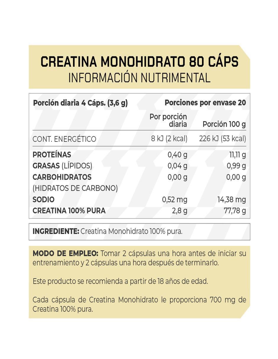 Set de suplementos alimenticios de Creatina Monohidrato 3
