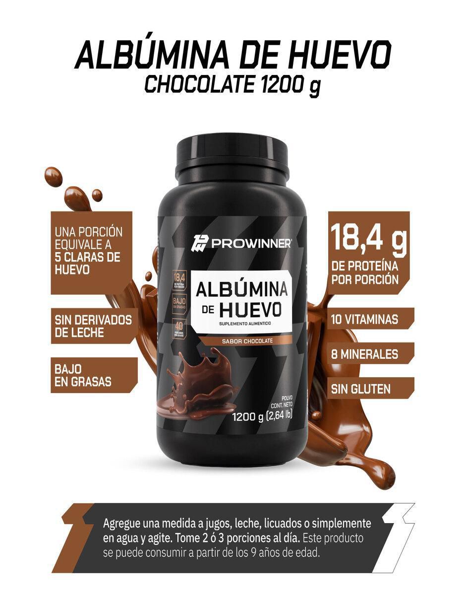 Set de suplementos alimenticios de Proteína Albúmina de huevo 2