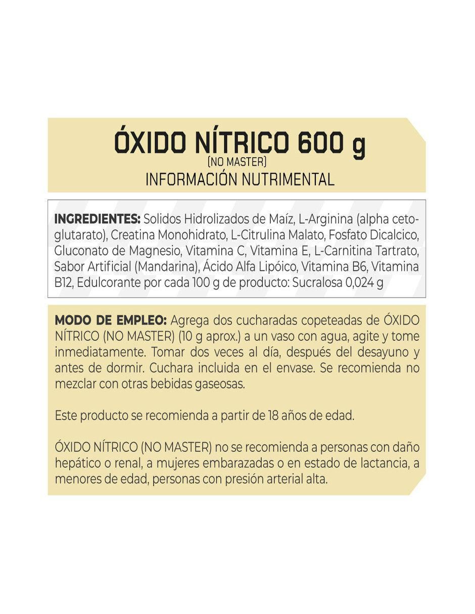 Set de suplementos alimenticios de Óxido Nítrico No Master 4