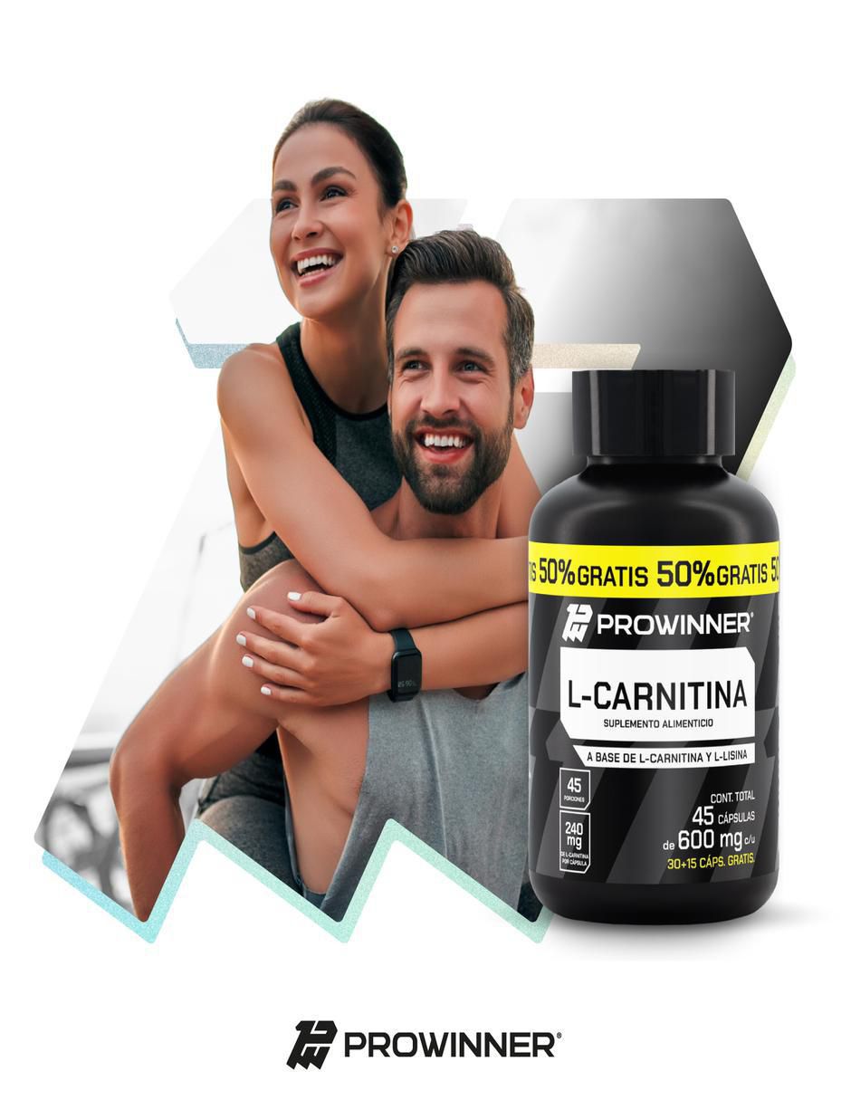 Set de suplementos alimenticios de L-Carnitina + 50% Extra - Prowinner 4