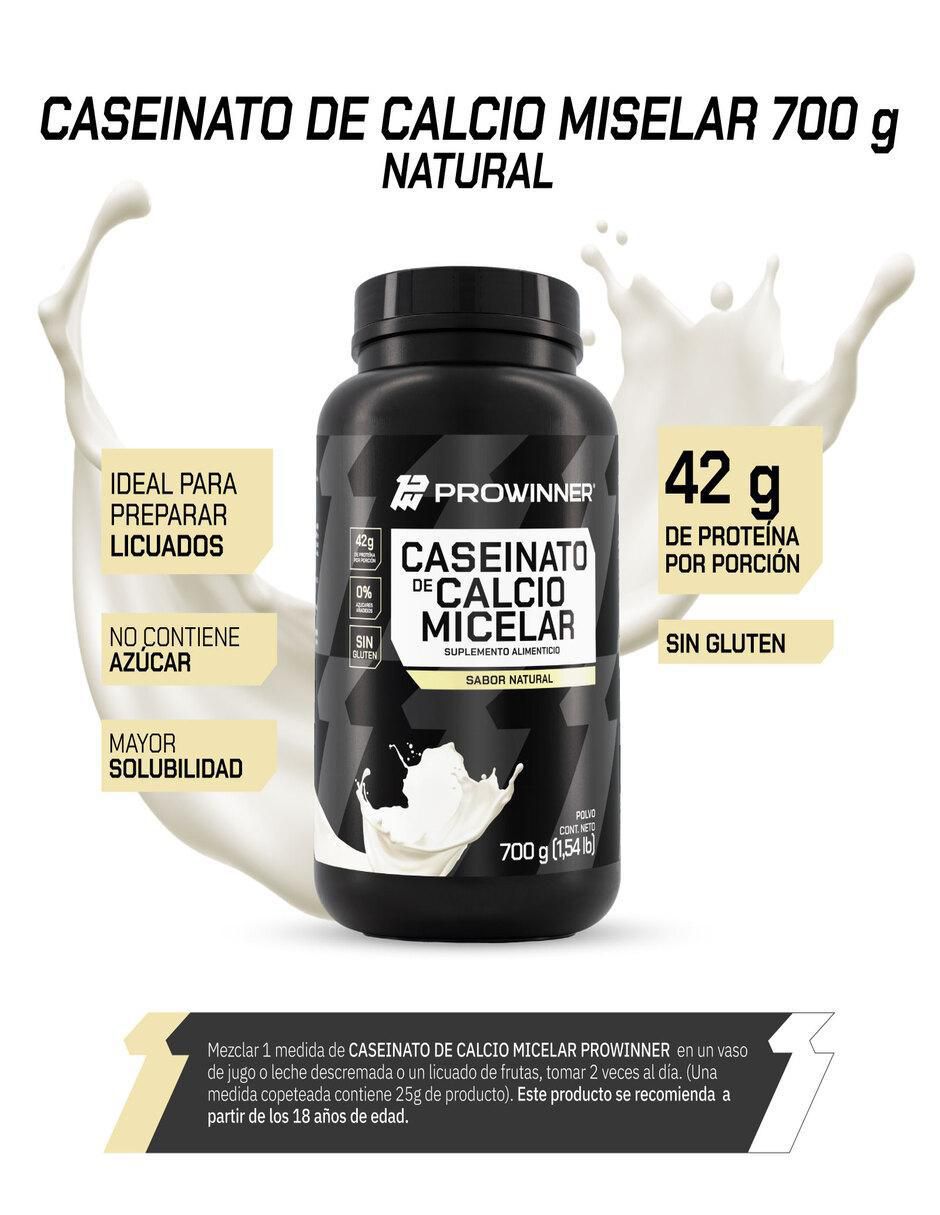 Set de suplementos alimenticios de Proteína Caseinato de calcio Micelar Natural 2