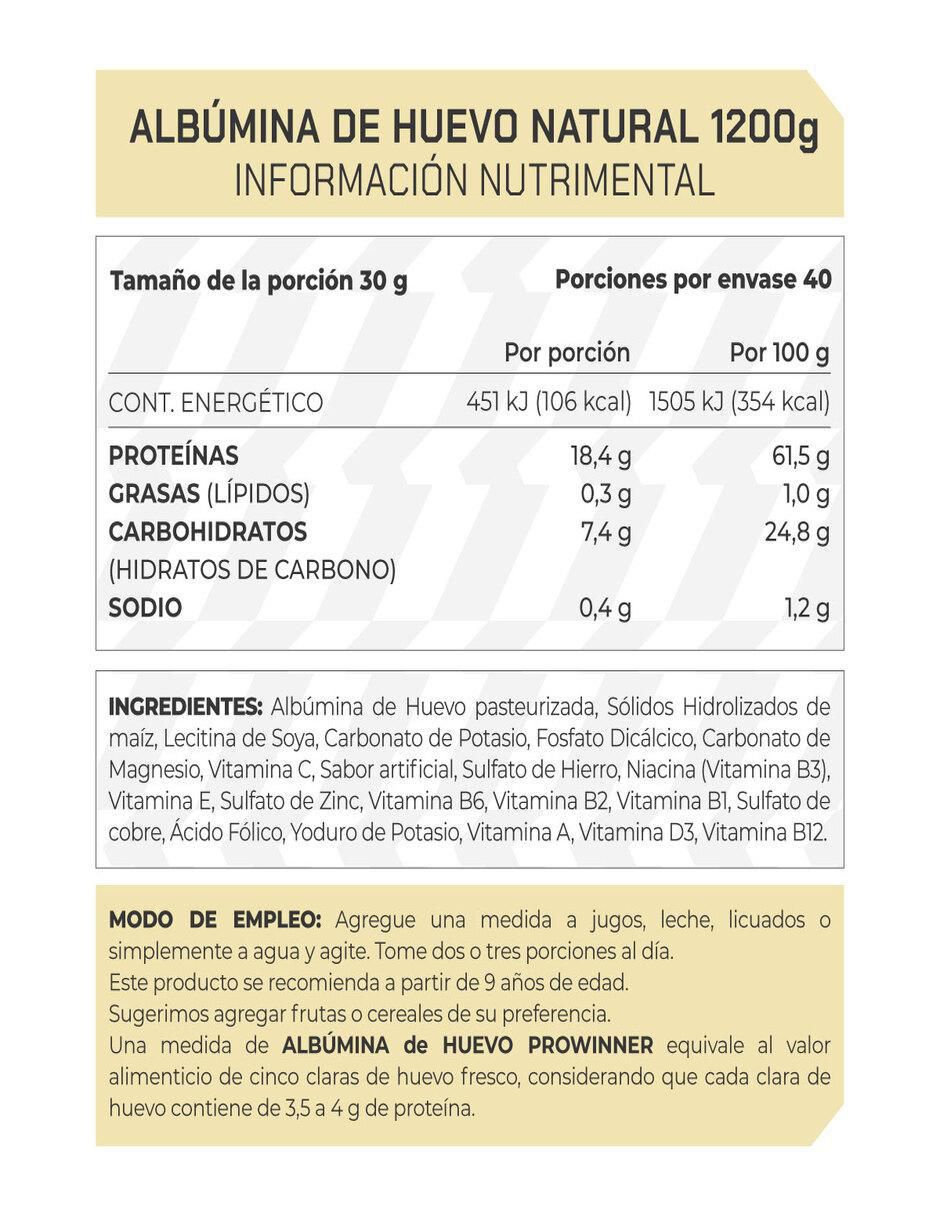 Set de suplementos alimenticios de Proteína Albúmina de huevo Natural 2