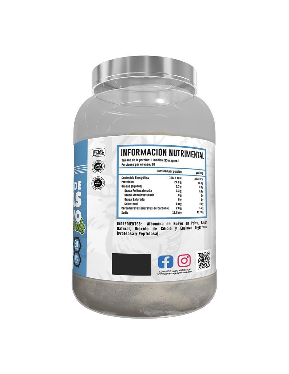 Proteína de claras de huevo deshidratadas Naturals de 900 g 2