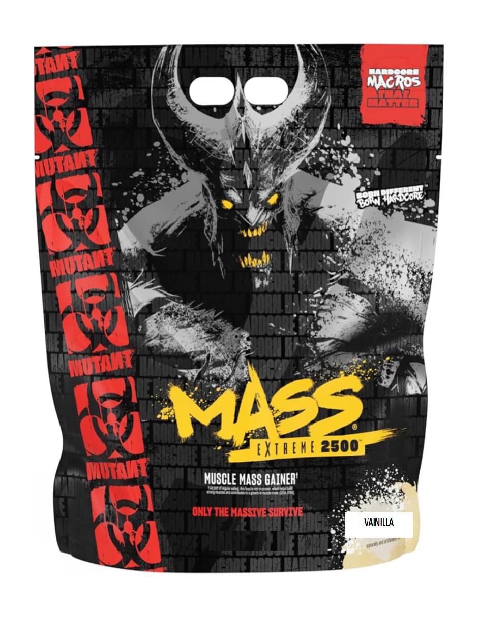 ant Mass Extreme Gainer Construye tamaño muscular y fuerza Mut con proteína de suero de leche aislado sabor vainilla de 2 kg