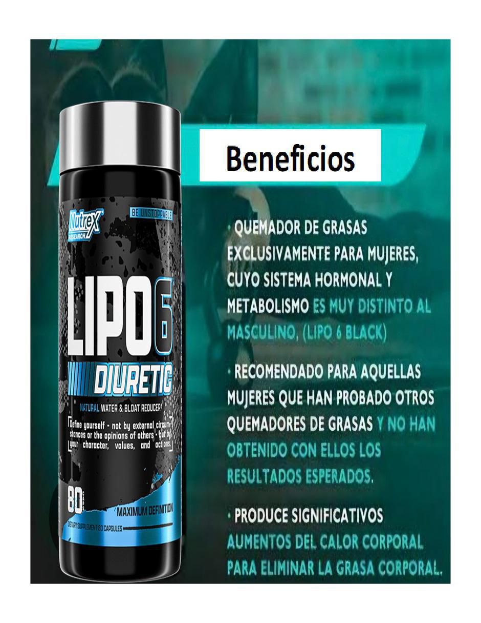 LIPO 6 Definición Muscular con multivitaminico sabor natural 2