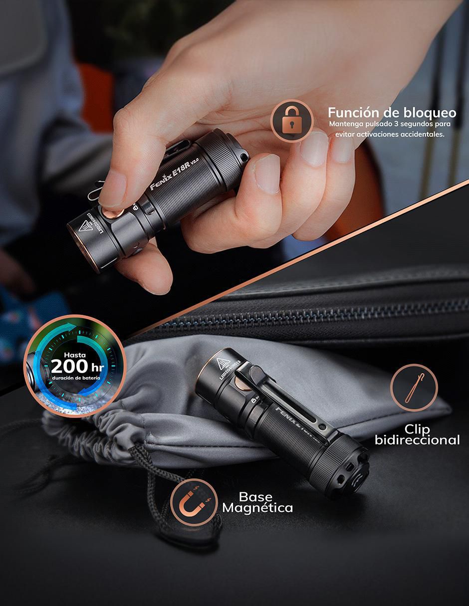 Linterna de bolsillo E18R V2 2