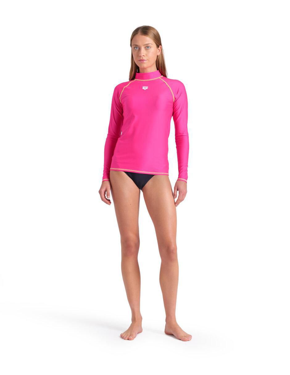 Rashguard arena "estampado" liso "para" mujer