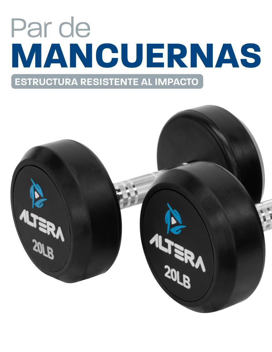 Set mancuernas de peso fijo 9 kg 2 piezas 2