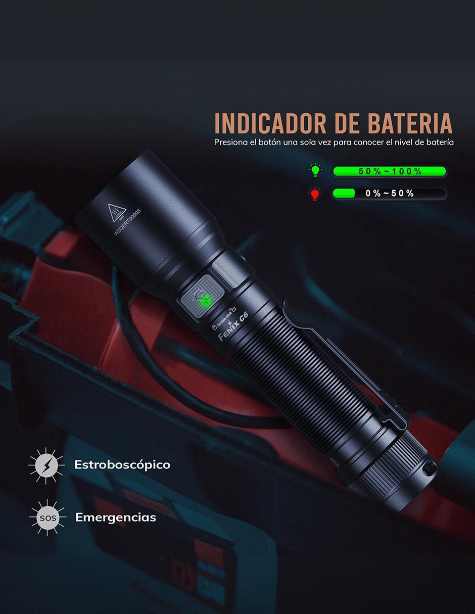 Linterna de mano C6 V3 EDC 3