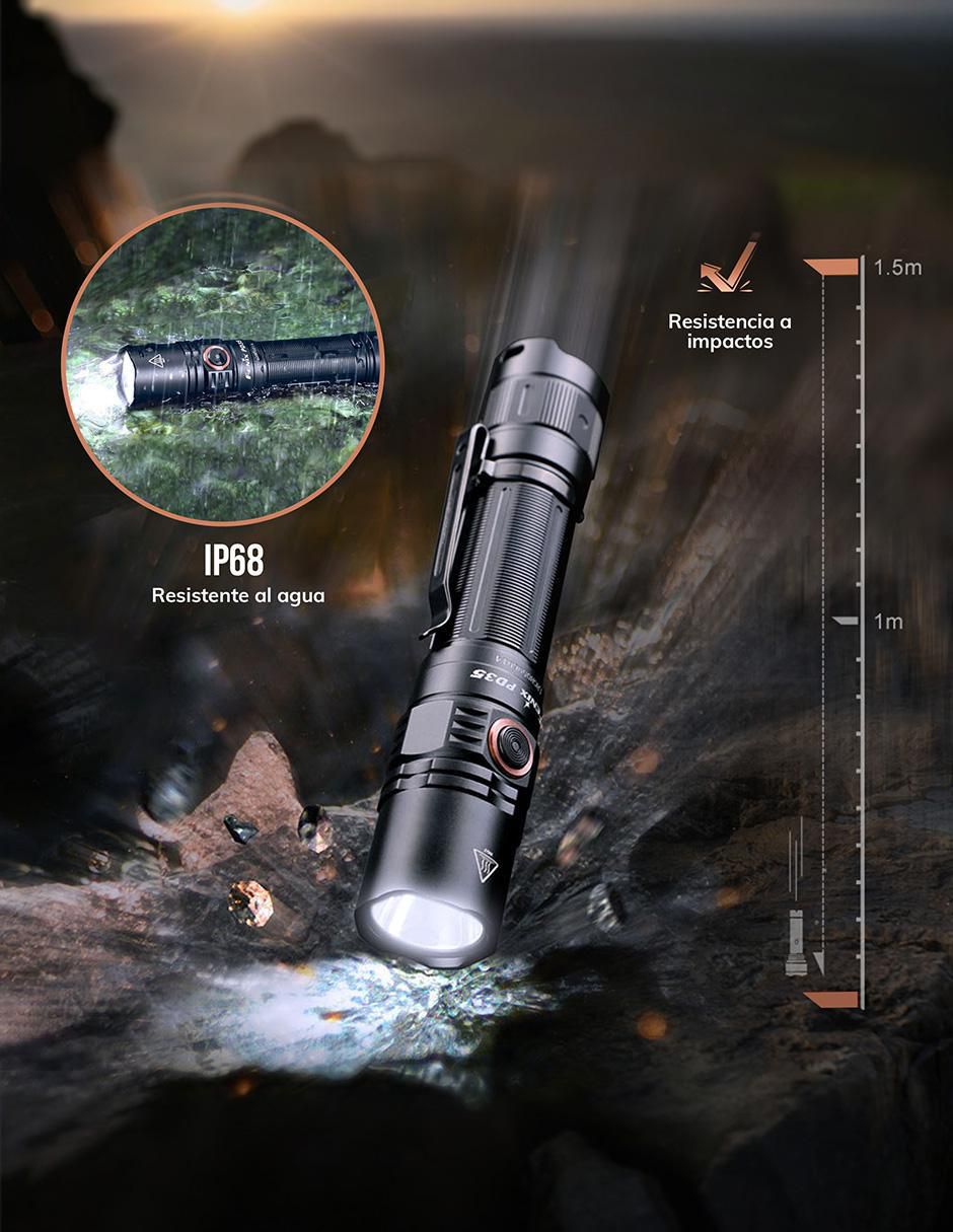 Linterna de mano PD35 V3 Edc 2