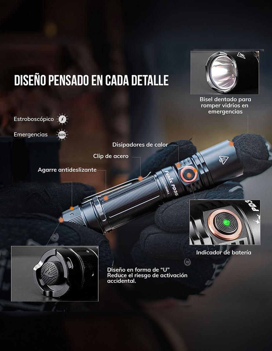 Linterna de mano PD35 V3 Edc 3