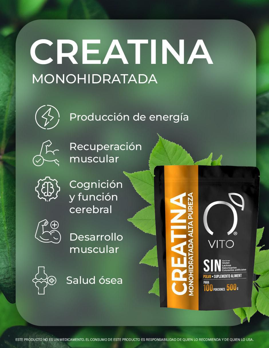 Creatina Monohidratada 500g en Polvo de 500 g 4
