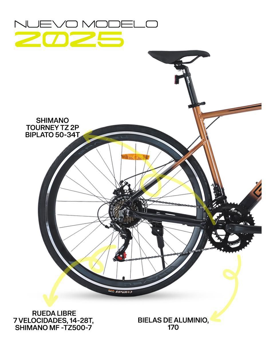 Bicicleta de ruta rodada 700 unisex 3