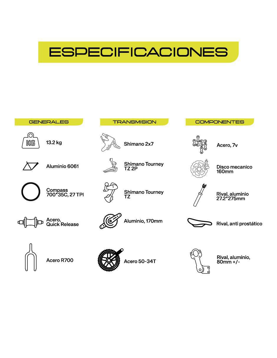 Bicicleta de ruta rodada 700 unisex 10